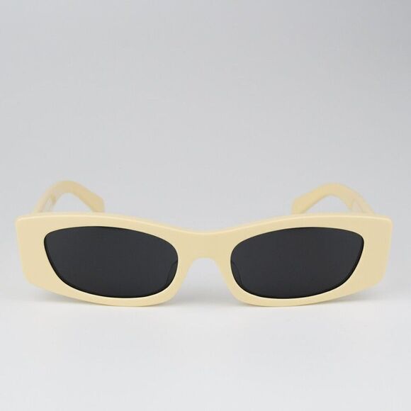 SALE! NEW Celine CL40245U 39A Butter Beige Smoke Geometric Unisex Sunglasses